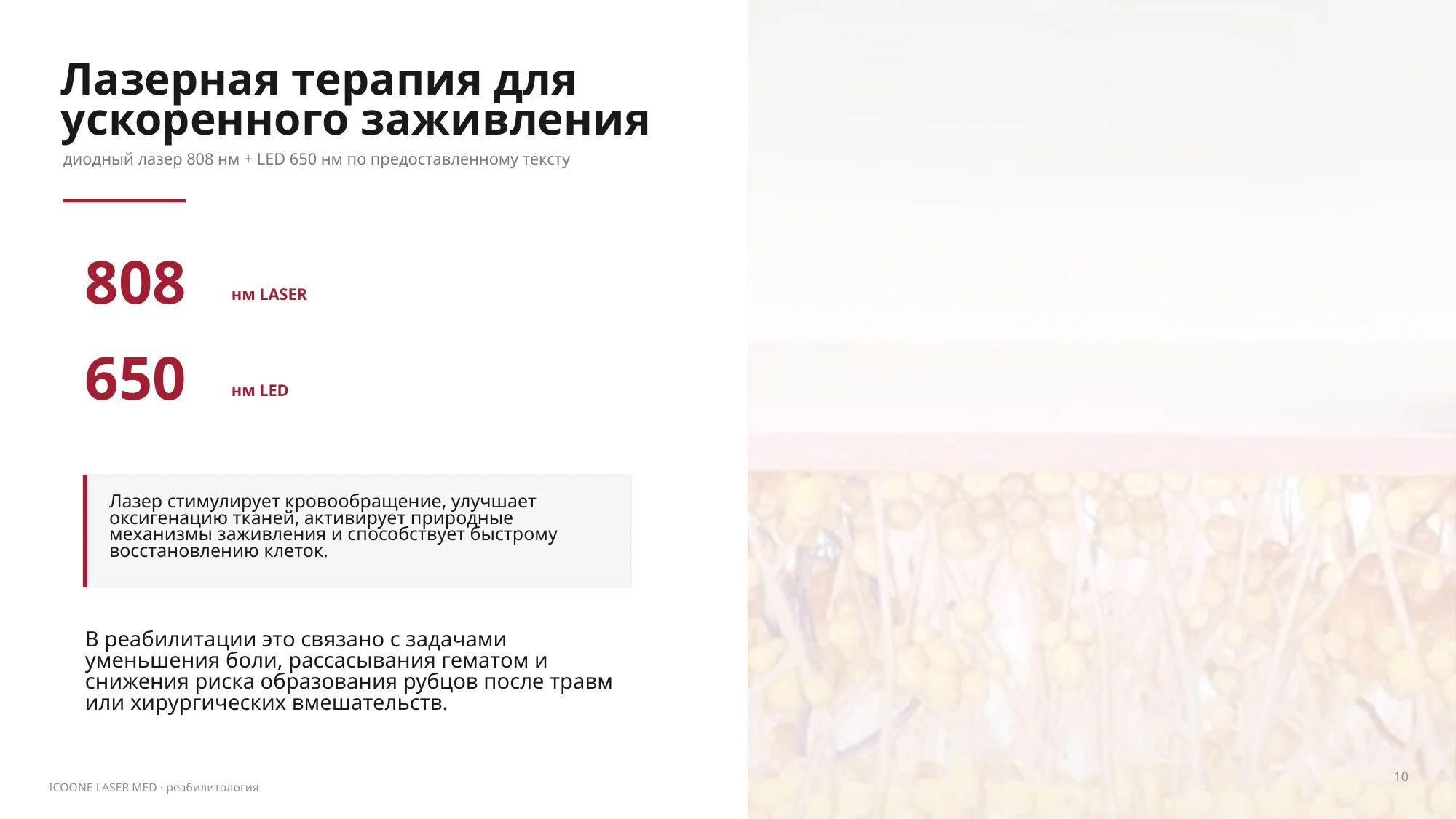 Клинические эффекты светового воздействия
